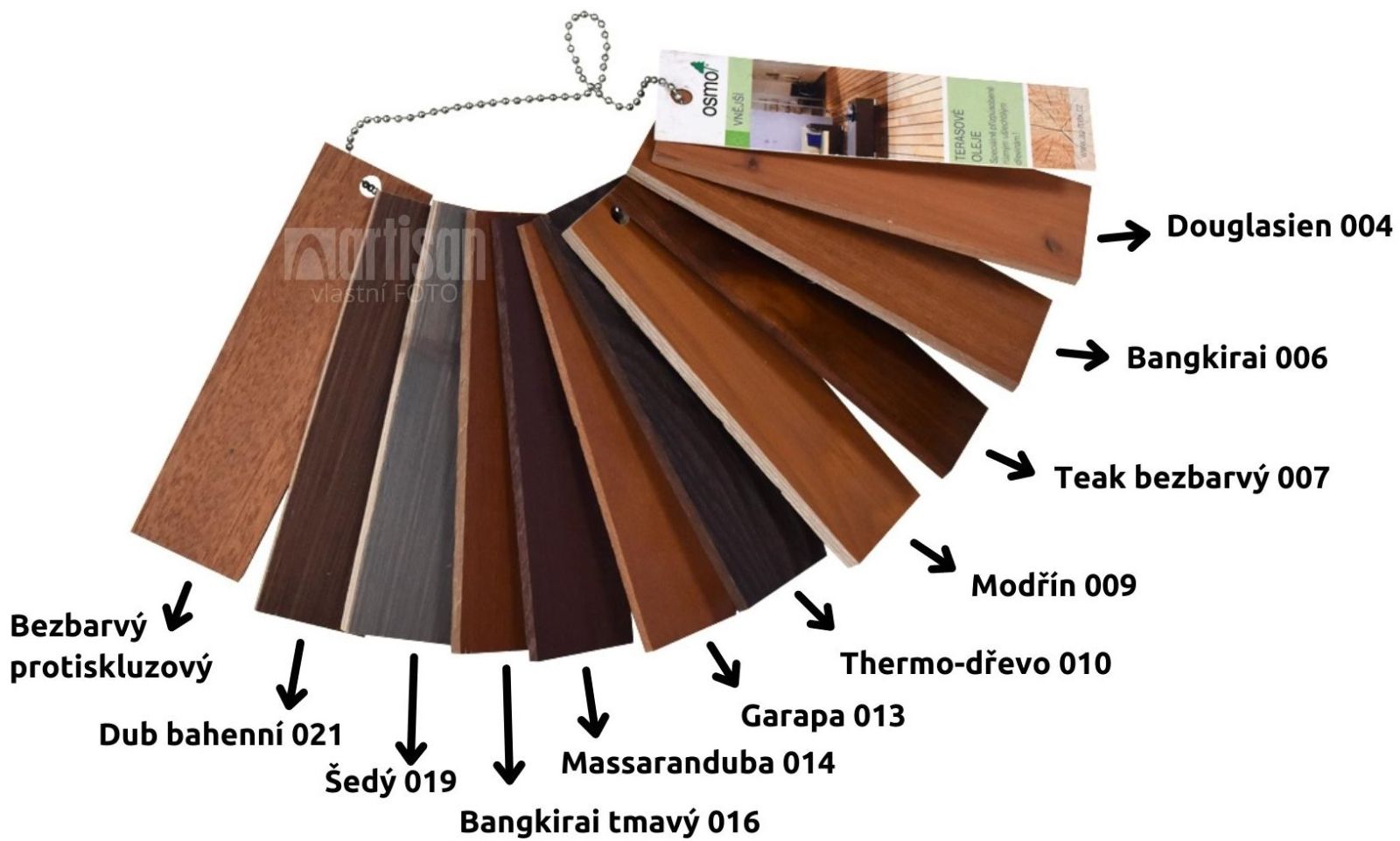 vzorník OSMO Speciální terasové oleje pro snadnější rozhodování 
